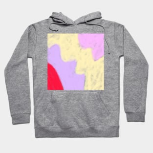 Pink yellow red watercolor handpainted art Hoodie